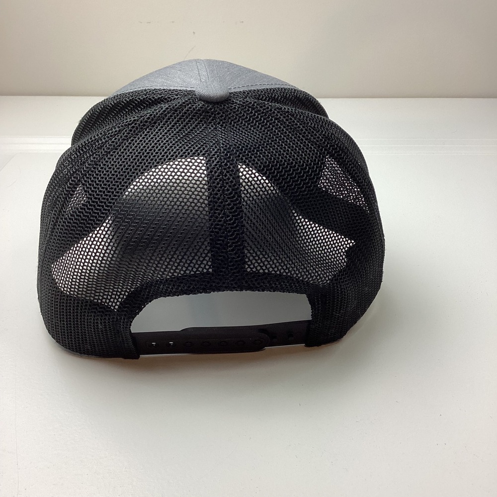 Haka Chicago Illinois CHI State Patch Trucker Hat Gray Black Snapback Cap - Picture 3 of 7